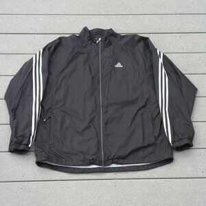 Adidas 3 Stripe Sleeve Nylon Windbreaker Jacket | Men's Windbreaker Jacket